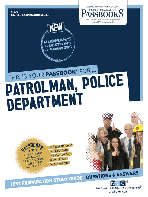 Title details for Patrolman, Police Department by National Learning Corporation - Available